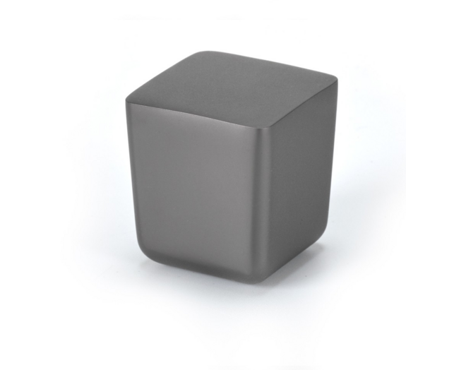 Knop MINI grafiet 25X25mm, hoogte 28mm