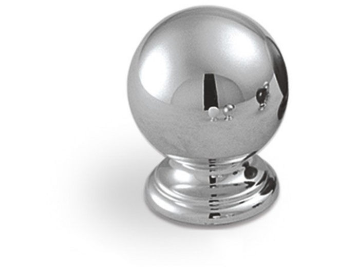 Knop METAL 835 glans chroom 24mm