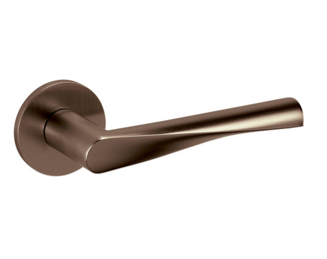 Olivari deurkruk Dynamic + ronde geveerde rozet