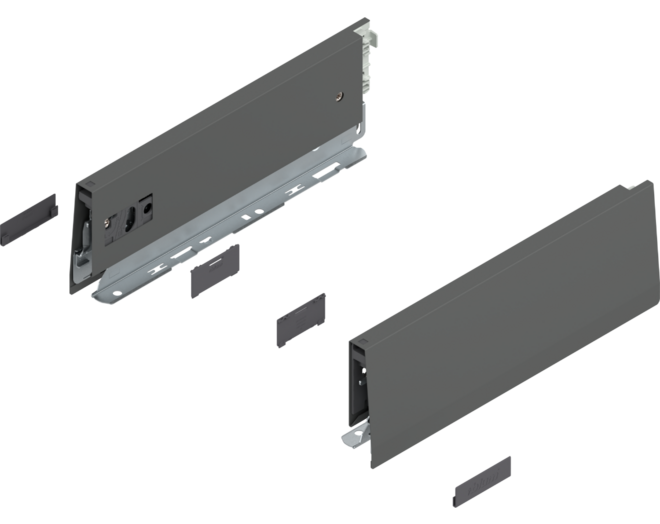 Merivobox zijkant M-hoogte, R+L, 270mm kleur: orion grijs