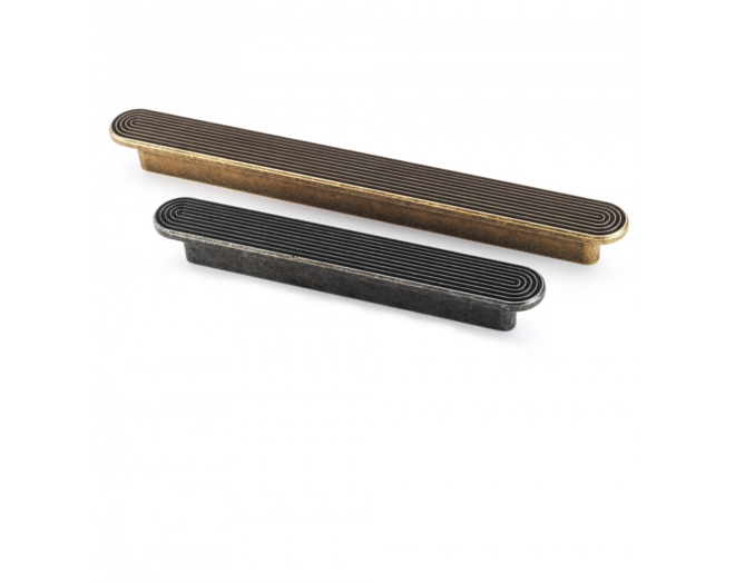 Greep LAPS glans chroom ovaal 222x22x21mm hartmaat 192/160mm