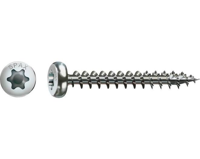 Spax bolkop torx 6,0x90 CK verzinkt voldraad VE= 200 st