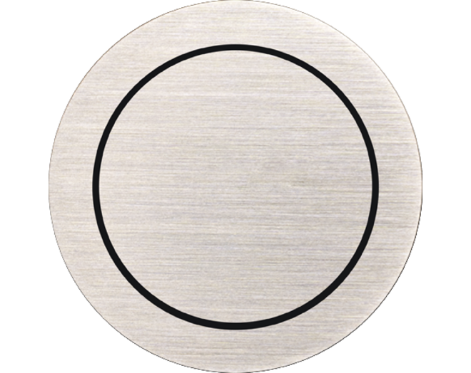 Rond 2.0 Multifit Push button 2X- brushed nickel
