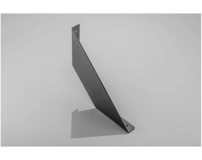 Plankdrager FLAT 20x20cm. mat zwart, per paar