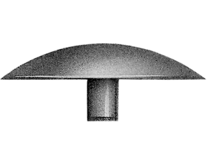 Afdekkap wit voor geboorde Spax, stift 2.4mm, kop 12mm