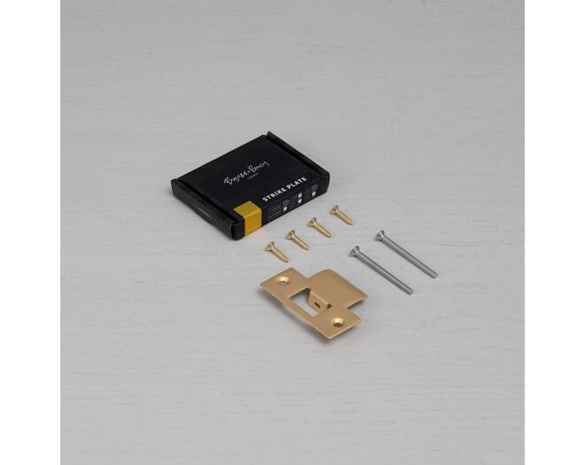 Strike Plate Kit/T Shaped/2 Inch Door/Brass