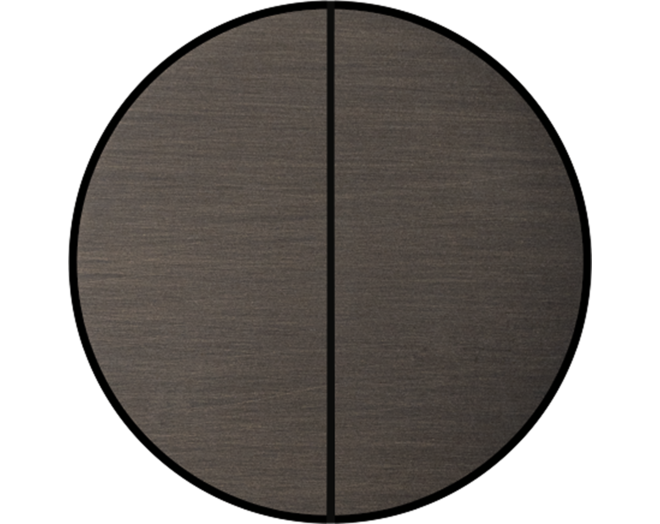 Rond 2.0 Push button 4X- t.less - dark bronze