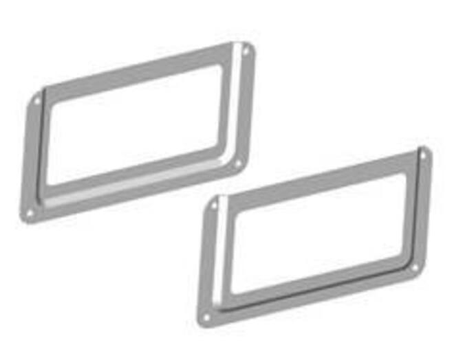 Etiketraam 76x25mm vernikkeld