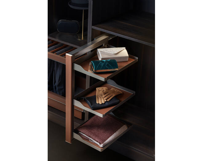 703574 B Series - Side Basket - Right Opening Brown