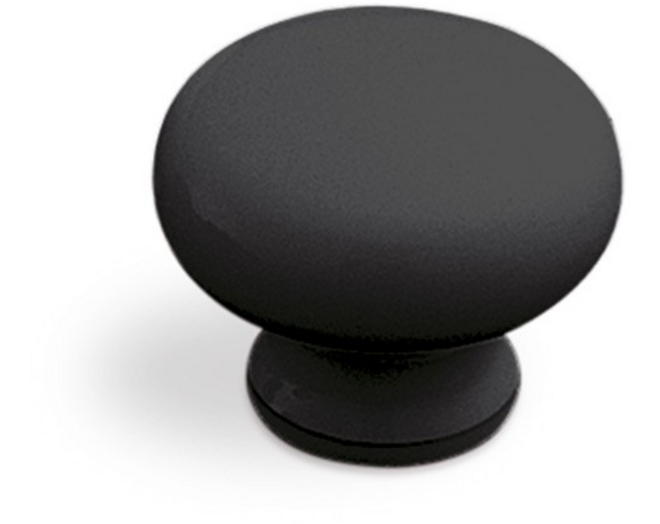 Knop kunststof zwart diameter 32mm