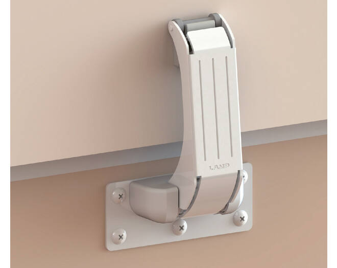 Klepopener met soft close, 10.5-13.5N, met stopper op 95gr