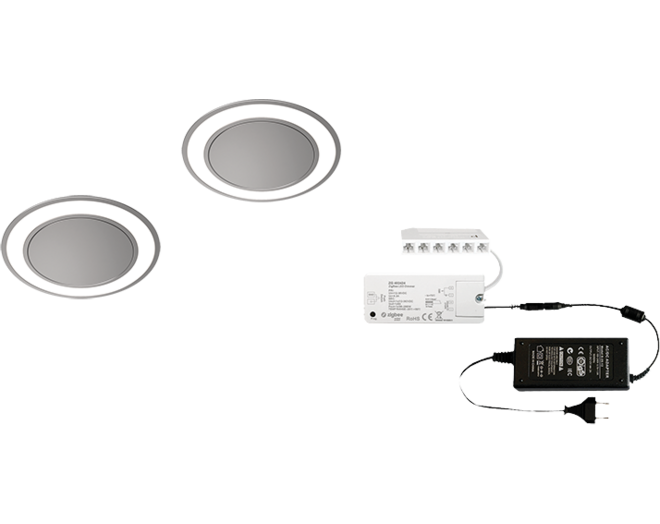 1 x Holl TH Edel. Look 24V + Zigbee ontvanger + Driver 24W