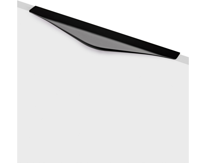 Greep LIPS mat zwart 240x45mm, hartmaat 160mm