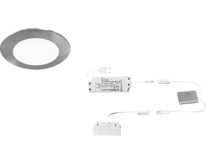 2 x Atom D-Motion RVS Look 24V + Dotti D-Motion + Driver 15W