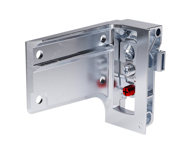 Kastophanger LIBRA H7 links, v alu profiel, om te schroeven