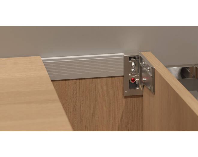Kastophanger LIBRA H7 links, v alu profiel, om te schroeven