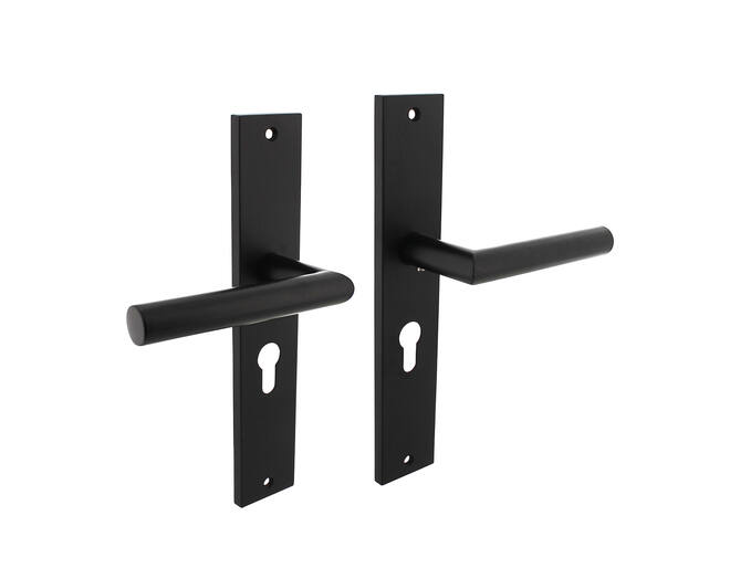 Deurkruk Bastian op schild 245x45 mm Pcgat 55mm