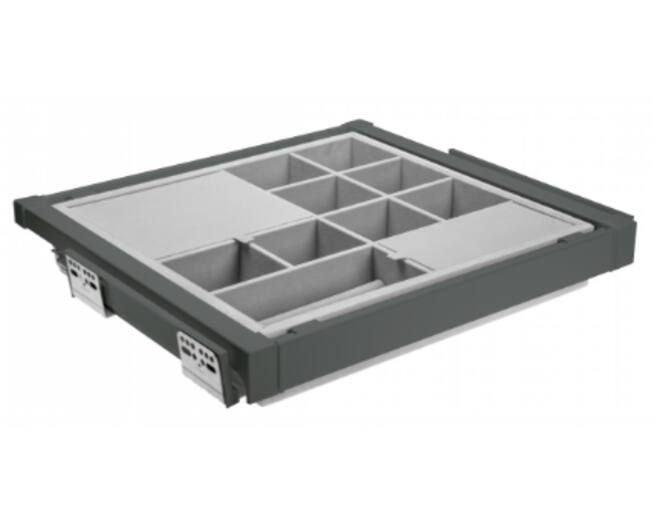 Lade met vakken, 800 mmSOFT-CLOSE, antraciet