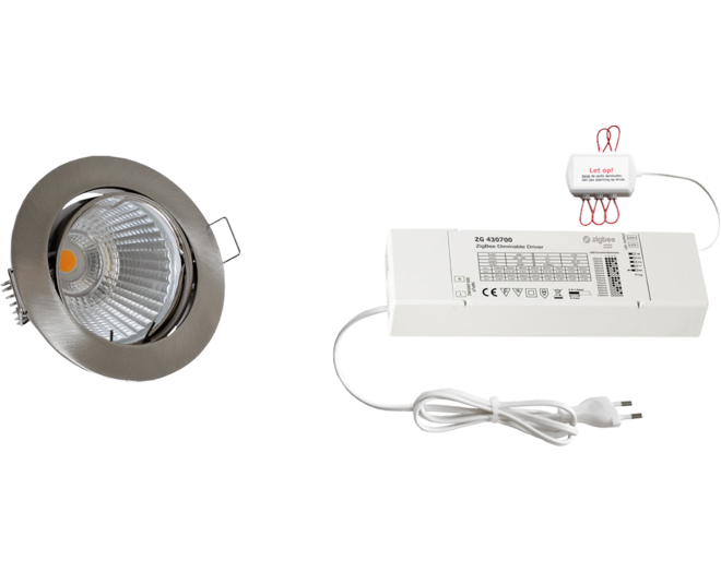 3x rond RVS-Look+3xpowerled+3xverl.+ZigBee