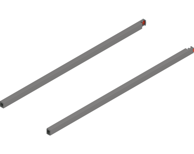 Reling L+R voor Merivobox, 600mm indiumgrijs