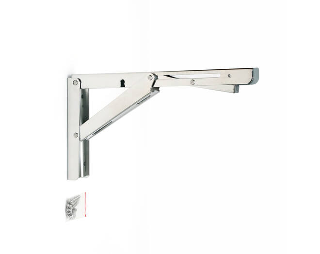 Konsole RVS gepolijst inklapbaar 318,5mm, hoogte 171mm