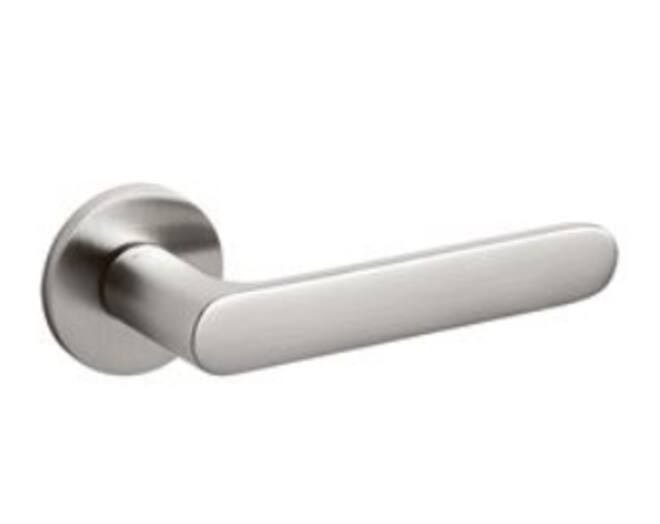 Olivari deurkruk Icona+ronde geveerde rozet 51x5mm