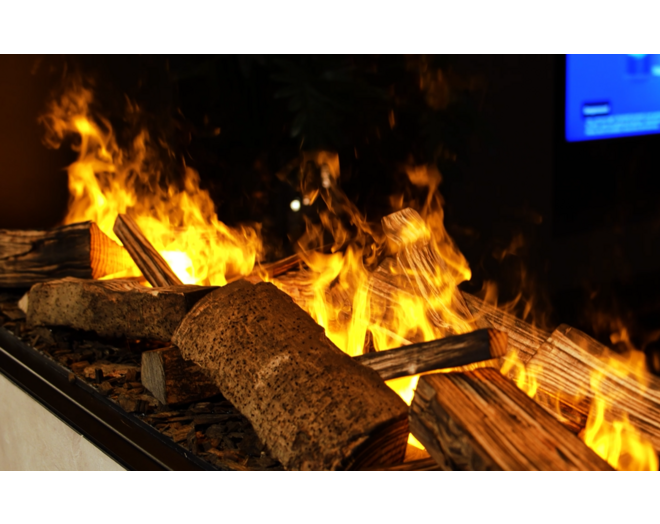 PureFlames - Real Logs 1160x320x8mm - Vaperior 1300