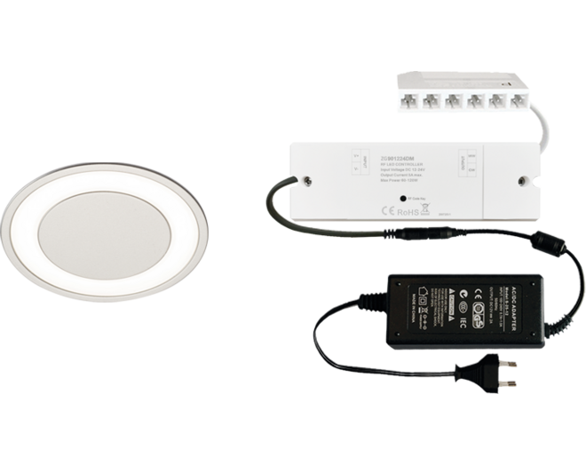 6x Kronos Edel.Look D-Motion + ZigBee ontvanger + Driver 24W