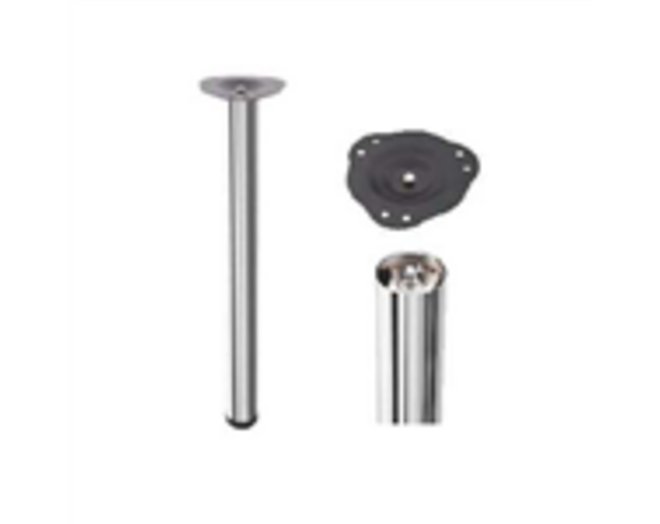 Tafelpoten 60mm 1100mm dikte 0,9mm RVS look set van 4
