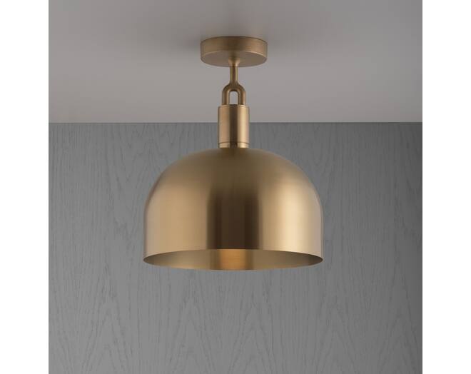 Forked Ceiling/Brass/Large Brass Shade