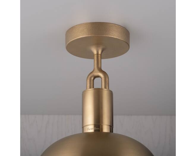 Forked Ceiling/Brass/Large Brass Shade