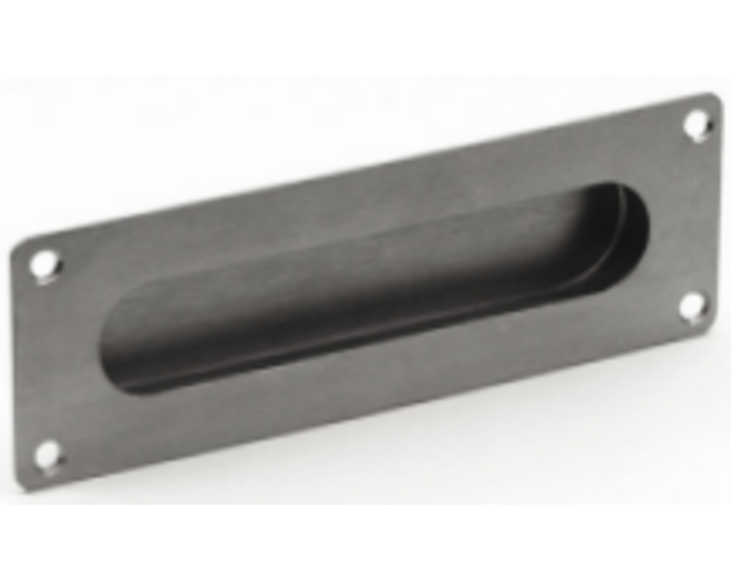 Komgreep buitenmaat 180x60mm RVS geborsteld