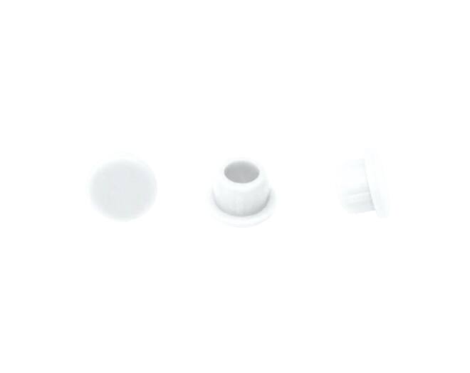 Afdekkappen Clamex, ral 9010, per 100, wit