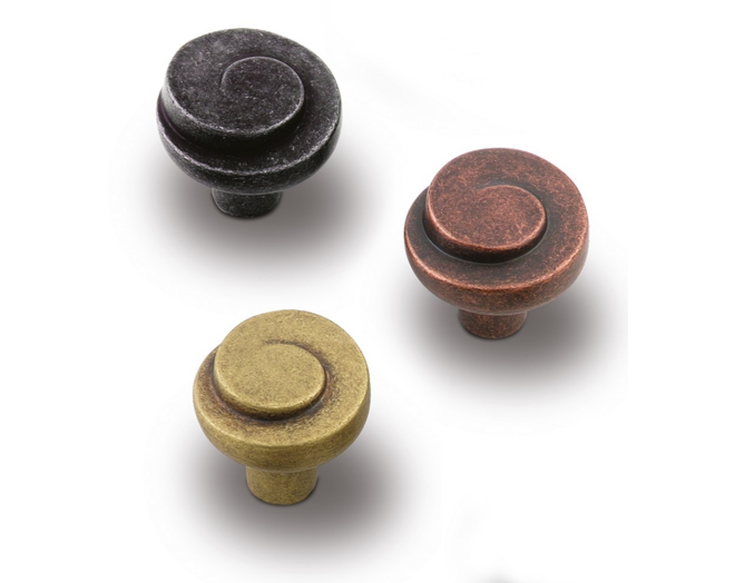 Knop RUSTIC 887 antiek messing 30mm