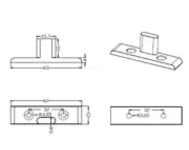 Contradeel voor Varioclip/Push Fit voor Spax