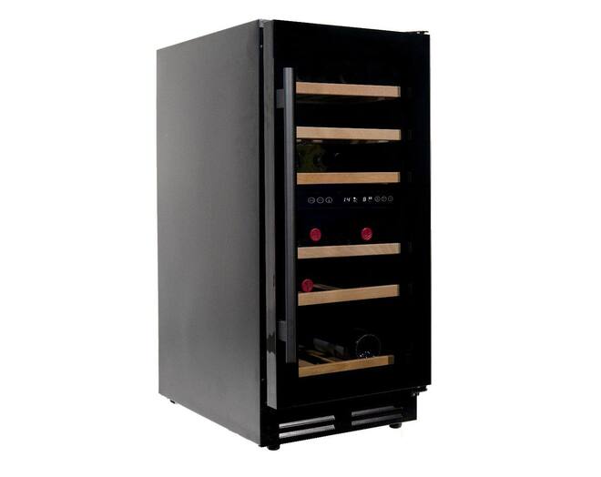 Vinata Wijnklimaatkast Premium, vol glazen deur, 32 Flessen