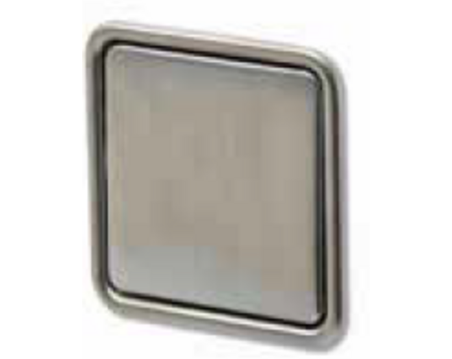 Inlaatgreep 45x45x13,5mm scharnierend, mat nikkel met glans