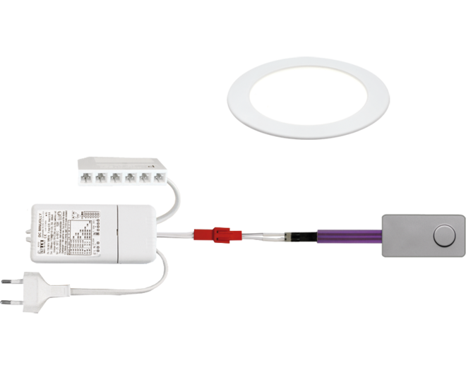 1x Smally 24V mat Wi t+ Mini Jolly 24Vdc/20W+Mini Pulsdimmer