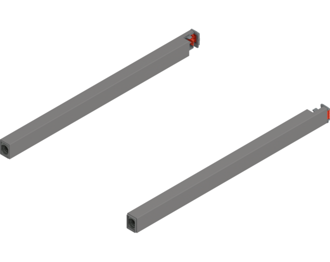 Reling L+R voor Merivobox, 300mm Indiumgrijs