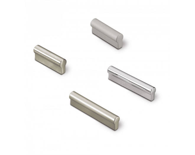 Greep METAL 729 mat chroom 48x12mm, hartmaat 32mm