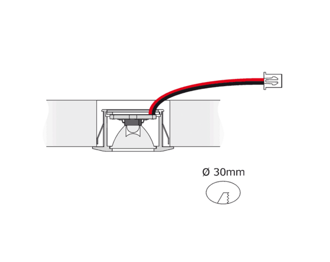 7x Pixel 24V mat zwart + GiroFE 15W driver met zwarte zender