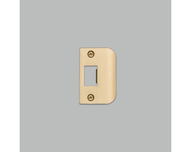 Strike Plate Kit/D Shaped/Standard Door/Brass
