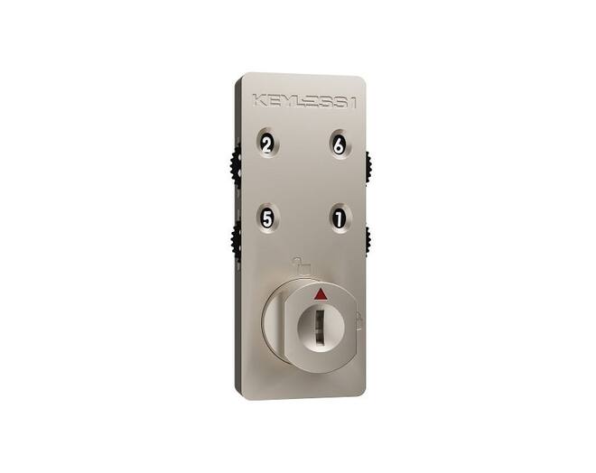 Codeslot KEYLESS1 moedersleutel R mat vernikkeld 4 wieltjes