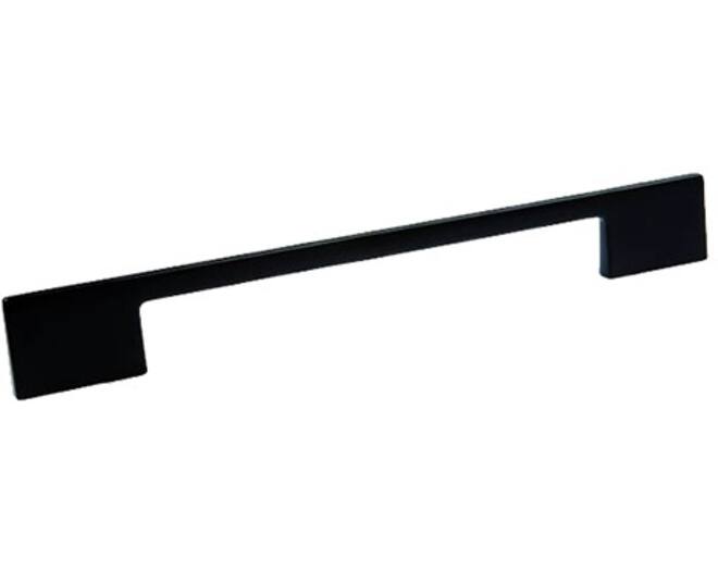 Greep mat zwart, h.o.h. 96/128mm