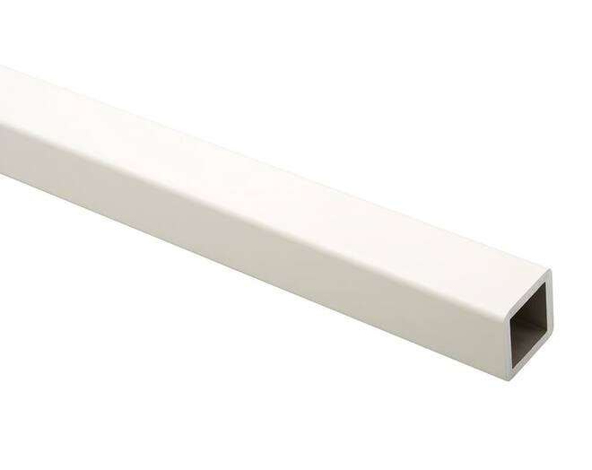 Koker 28x28x3,5 aluminium wit