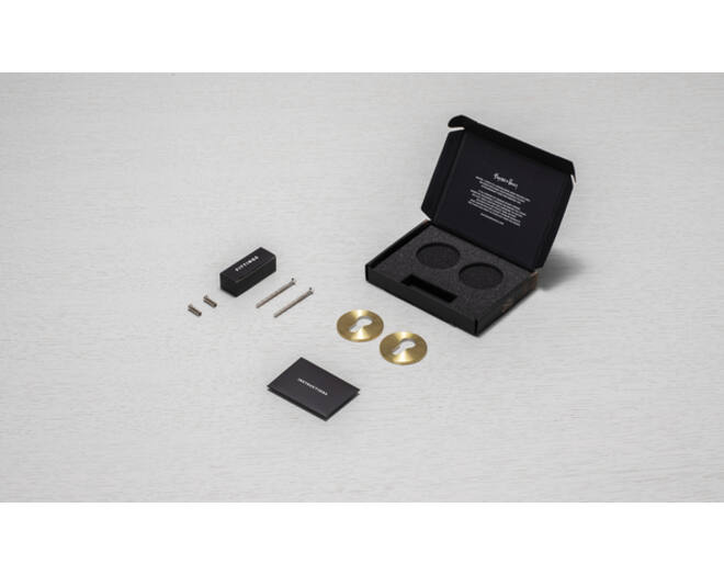 Escutcheon Plate/Euro Profile/Brass