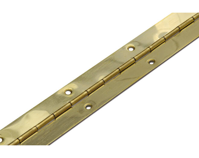 Pianoscharnier 32x0.7, lengte 960mm geboord, vermessingd