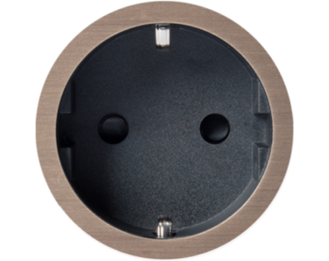 Rond 2.0 Socket F - t.less - light bronze - black cup