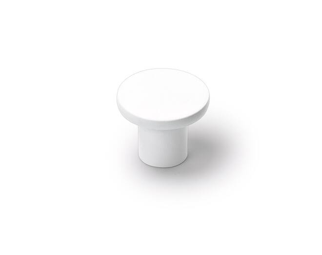 Knop DISC mat wit 33mm