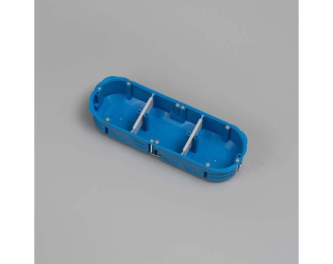 EU Plastic Back Box/3G/Round/45Mm Deep